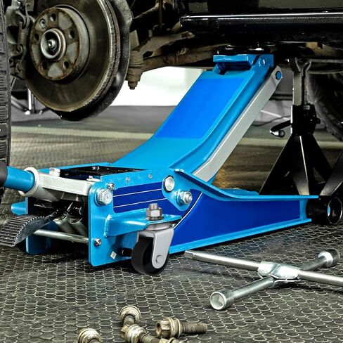 2 Pcs Floor Jack Casters for 4 Ton Floor Jack, Cast Iron Racing Jacks Caster Wheel with 16mm Stem, Floors Jacks Replacement Parts in Saudi Arabia