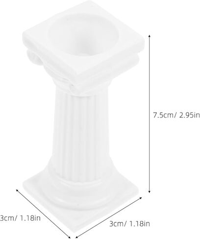 Abaodam Cake Support Rods 8Pcs 3 Inch Roman Column Pillars Tiered Cake Supports for Wedding Birthday Party Multi-Layer Decoration Stand in Saudi Arabia