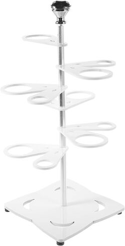 OUNONA Ice Cream Cone Holder Stand 6 Holes Acrylic Dessert Display Stand with Stable Base 11.02X4.72X4.72In for Party Wedding Baby Shower in Saudi Arabia