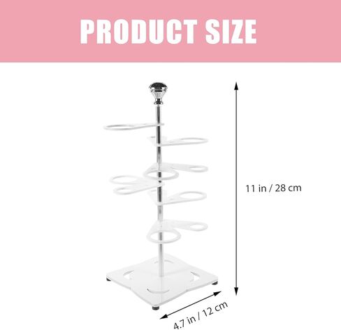 OUNONA Ice Cream Cone Holder Stand 6 Holes Acrylic Dessert Display Stand with Stable Base 11.02X4.72X4.72In for Party Wedding Baby Shower in Saudi Arabia