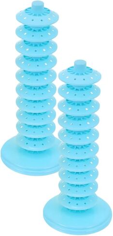 Adjustable 10-layer Blue Pp Lollipop Display Base Stand, Multi-hole Candy Holder for Party Decorations, Reusable Lollipop Tree Rack, 2 Pieces in Saudi Arabia