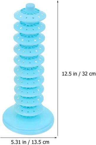 Adjustable 10-layer Blue Pp Lollipop Display Base Stand, Multi-hole Candy Holder for Party Decorations, Reusable Lollipop Tree Rack, 2 Pieces in Saudi Arabia