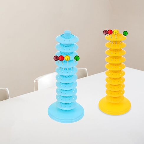 Adjustable 10-layer Blue Pp Lollipop Display Base Stand, Multi-hole Candy Holder for Party Decorations, Reusable Lollipop Tree Rack, 2 Pieces in Saudi Arabia