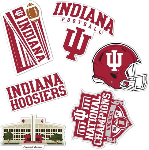Desert Cactus Indiana University Champs Sticker Hoosiers Bloomington Vinyl Decals Laptop Water Bottle Car Scrapbook Sheet T2 (Type 2 2025 Football Championship) in Saudi Arabia