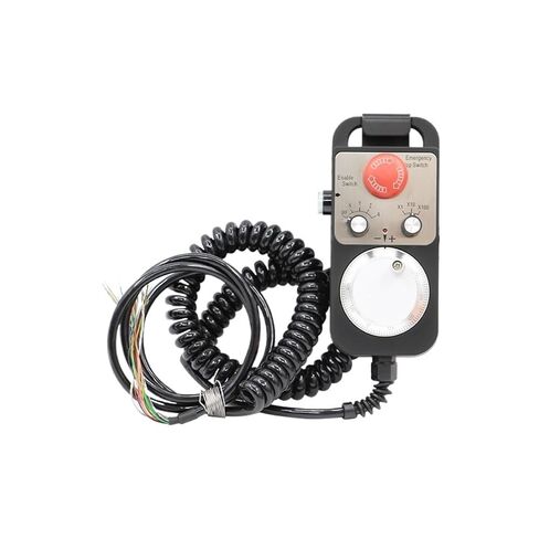 Universal CNC 4 Axis MPG Pendant Hand Wheel 100 Pulse 5v & & Emergency Stop CNC Router(Plug for DDCS Expert,6 Axis) in Kuwait