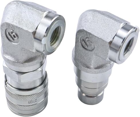 Flat Face Hydraulic Quick Coupler Elbow 1/2" NPT 1/2 Body in Saudi Arabia