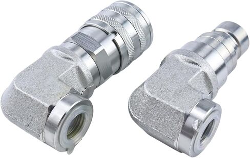 Flat Face Hydraulic Quick Coupler Elbow 1/2" NPT 1/2 Body in Saudi Arabia
