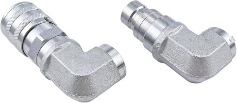 Flat Face Hydraulic Quick Coupler Elbow 1/2" NPT 1/2 Body in Saudi Arabia