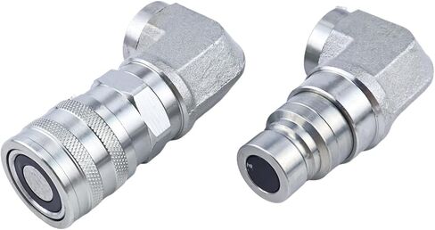 Flat Face Hydraulic Quick Coupler Elbow 1/2" NPT 1/2 Body in Saudi Arabia
