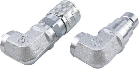 Flat Face Hydraulic Quick Coupler Elbow 1/2" NPT 1/2 Body in Saudi Arabia