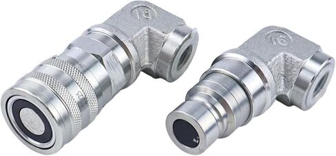 Flat Face Hydraulic Quick Coupler Elbow 1/2" NPT 1/2 Body in Saudi Arabia
