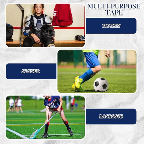 Meooeck 30 Roll Clear Hockey Tape Multipurpose Hockey Clear Tape Roll for Socks Strong Adhesive Stick Shin Pad Sports Gifts for Gear Accessories Equipment, Easy to Apply Stretch in Saudi Arabia