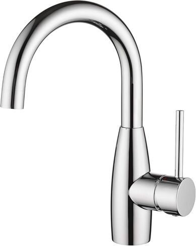 صنبور حوض CREA بار، صنبور المطبخ للحمام، النيكل المصقول مسبقًا، صغير صغير للمطبخ، حمام بحري، فتحة واحدة من الفولاذ المقاوم للصدأ، صنابير مرحاض للمزرعة في الهواء الطلق in Kuwait