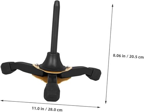 حامل أدوات الرياح المحمول من SUPVOX لفلوت كلارينيت بيكولو، حامل ثلاثي القوائم سميك أصفر قابل للطي مع قاعدة قابلة للفصل، ملحق موسيقي لتخزين الأدوات وعرضها in Kuwait