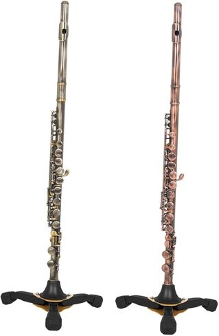 حامل أدوات الرياح المحمول من SUPVOX لفلوت كلارينيت بيكولو، حامل ثلاثي القوائم سميك أصفر قابل للطي مع قاعدة قابلة للفصل، ملحق موسيقي لتخزين الأدوات وعرضها in Kuwait