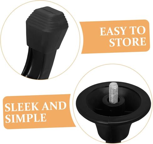 حامل أدوات الرياح المحمول من SUPVOX لفلوت كلارينيت بيكولو، حامل ثلاثي القوائم سميك أصفر قابل للطي مع قاعدة قابلة للفصل، ملحق موسيقي لتخزين الأدوات وعرضها in Kuwait