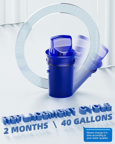 استبدال فلتر المياه متوافق مع جميع إبريق وموزع المياه PUR، PUR Plus PPF951K، CRF950Z، PPF900Z، PPT700W، CR-1100C، تقليل الرصاص بشكل فعال، الكروم، 4 عبوات، من DESENRUIS in Kuwait
