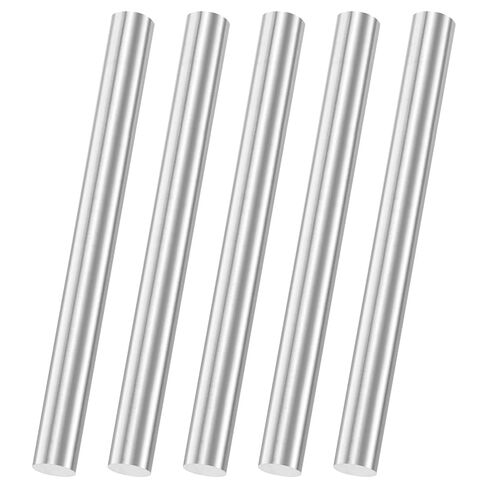 M METERXITY 5-Pack 304 Stainless Steel Solid Round Rod, 5x100mm Metal Solid Shaft Rods for DIY Craft/Model Car/Helicopter Airplane/Metal Working, Lathe Bar Smooth Stock [0.2x3.93IN] in Saudi Arabia