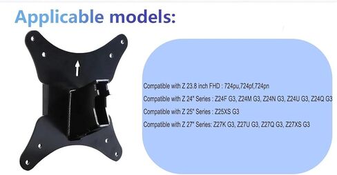 محول تركيب Vesa، متوافق مع شاشة HP Z Serie G3 Z24F Z24M Z25XS Z27K Z27U 724pu 724pf 724pn 75x75 إلى 100x100 دعامة تثبيت على الحائط in Saudi Arabia
