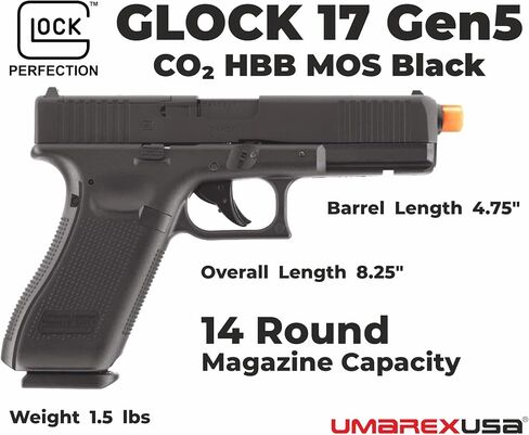 Glock 17 Gen 5 MOS Blowback 6mm BB Gun Airsoft Pistol in Saudi Arabia