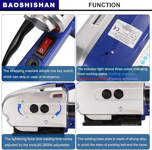 Electric Strapping Machine for 1/2-5/8In Pp Pet Straps Battery Powered Automatic Strapping Tool Tensioner and Cutter 2 in 1 for Box Pallet Portable Electric Baler in Saudi Arabia
