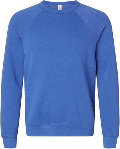 BELLA+CANVAS Unisex Sponge Fleece Crewneck Sweatshirt, HTHR TRUE ROYAL, M in Saudi Arabia