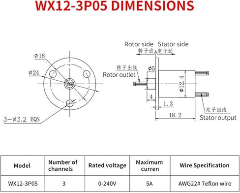 3-Way 5A OD 12mm Compact Slip Ring Small Power Rotary Joint Collector Ring in Saudi Arabia