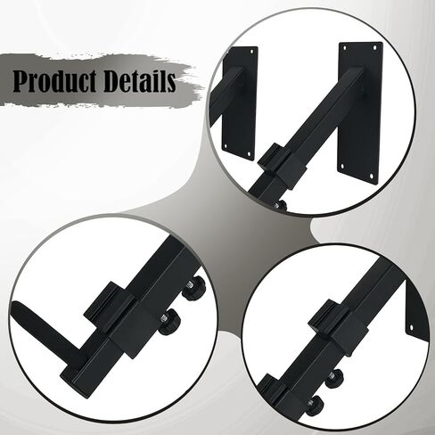 2 × حامل خطاف للوحة المفاتيح الإلكترونية، رف عرض، منظم تخزين عالمي، حامل جيتار للتعليق على الحائط للآلات الموسيقية in Kuwait