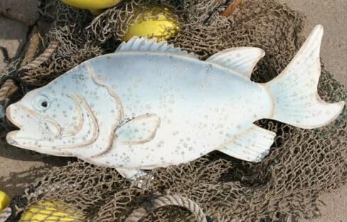 Vintage Large Bass Wall Mount, 24 1/2 inch, Metal, BRR-01 - in Saudi Arabia