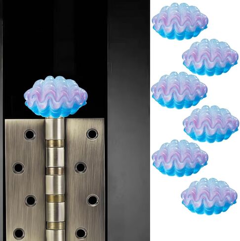 Cute Mini Creative Noctilucent Marine Creatures, Such as Clams Hinge Heads Decorative Topper Set 6PCS, Home Decoration,Magnetic Hinge Head Toppers Door Hinge in Saudi Arabia