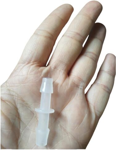 Plastic Hose Barb Fitting 6Pcs, 1/4" x 1/4" Barbed Splicer Mender Joint Adapter Union Fitting in Saudi Arabia