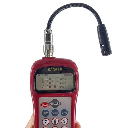 Belt Tensiometer Digital Sonic Tension Meter with Range 0.01 to 99900N 10Hz to 5000Hz 500 Groups Storage Data for Belt Tension V-Belt Series Fabric Covered Belts Toothed Edge, Etc in Kuwait