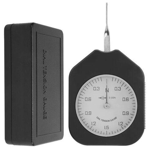 Dial Tension Gauge, Single Pointer, 1.5N, ABS Alloy Compact Size - Accurate Mechanical Measurement, Durable Build, Suitable for Relay and Switch Testing in Saudi Arabia