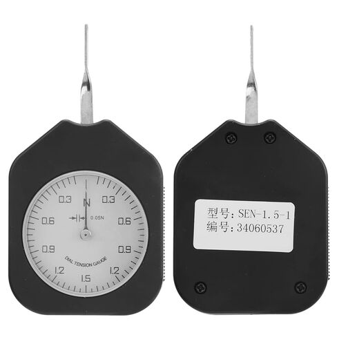 Dial Tension Gauge, Single Pointer, 1.5N, ABS Alloy Compact Size - Accurate Mechanical Measurement, Durable Build, Suitable for Relay and Switch Testing in Saudi Arabia