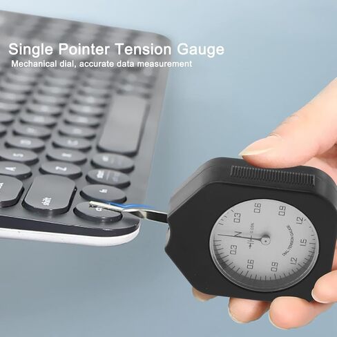 Dial Tension Gauge, Single Pointer, 1.5N, ABS Alloy Compact Size - Accurate Mechanical Measurement, Durable Build, Suitable for Relay and Switch Testing in Saudi Arabia