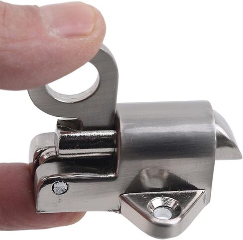 Latch Lock Zinc Alloy Door Bolt Latch Lock Window Gate Security Pull Ring Spring Bounce Door Bolt Safty Gate Latch in Saudi Arabia