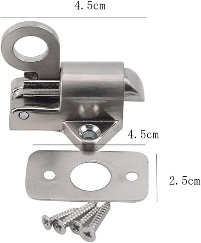 Latch Lock Zinc Alloy Door Bolt Latch Lock Window Gate Security Pull Ring Spring Bounce Door Bolt Safty Gate Latch in Saudi Arabia