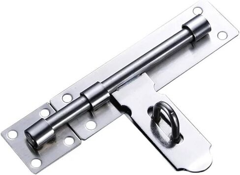 Door Locks and Latches Stainless Steel Hardware Door Lock Barrel Bolt Latch Padlock Clasp Set Brushed Stainless Steel(16 Inches) in Saudi Arabia