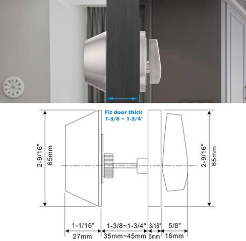 Gobrico 6 Keyed Alike Single Cylinder Deadbolts Keyed on One Side, Satin Nickel in Saudi Arabia