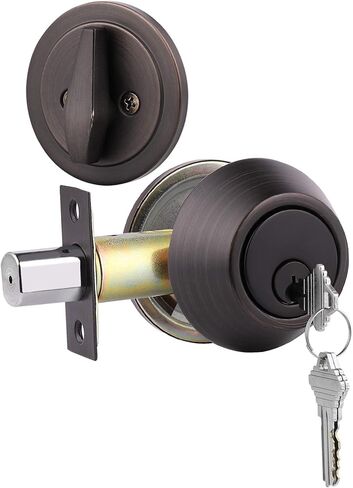 Gobrico 6 Keyed Alike Single Cylinder Deadbolts Keyed on One Side, Satin Nickel in Saudi Arabia