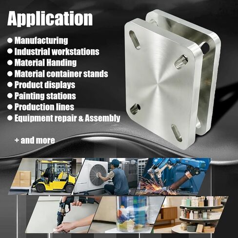 6.3" x 4.53" Heavy Duty Industrial Bearing Plate Turntable, Industrial Turntable Swivel Plate for Workstations & Displays, Kingpinless Design, Greaseablle, Ball Bearing 5500 lb Capacity, 6-1/4x 4-1/2 in Saudi Arabia