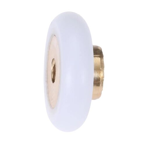 10 قطعة باب حمام عجلة دوارة النايلون والنحاس 18 مللي متر قطر أبواب الحمامات بكرات دش انزلاق الباب عجلة عداء بكرة in Kuwait