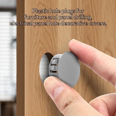 260 قطعة من فتحات المقابس البلاستيكية، أغطية تزيين فتحات الخزانة، سدادات بلاستيكية رمادية لفتحات الأثاث الدائرية 8 مقاسات 1/4 بوصة 5/16 بوصة 3/8 بوصة 1/2 بوصة 5/8 بوصة 3/4 بوصة 7/8 بوصة 1 بوصة in Kuwait