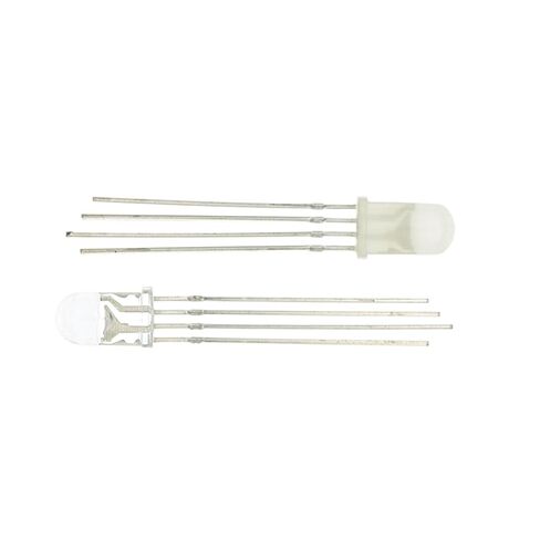 200 Pcs LED 5mm RGB Diffused Common Anode Red Green Blue 4Pins Tri Color Emitting Diodes F5mm RGB Diffused Cathode LEDs Light(Transparents Cathode) in Saudi Arabia