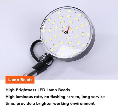 Vikye Magnetic Work Light, 1500LM Super Bright 6500K Magnetic Work Light with Flexible Gooseneck, 15W LED Lamp for CNC Lathe Milling Drill Press in Saudi Arabia
