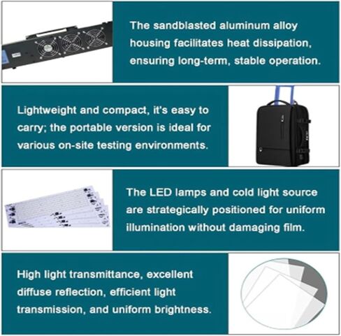 Industrial-Grade LED Film Viewing Light, X-ray Inspection Light, Cold Light Source Design, Suitable for Non-Destructive Testing. (120W) in Saudi Arabia