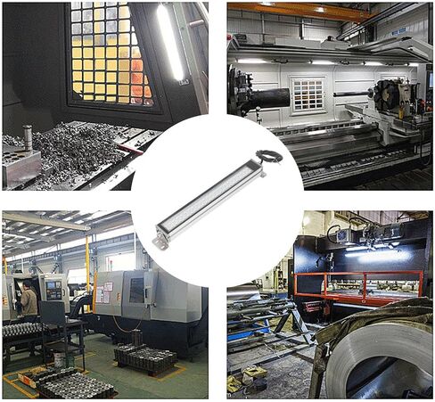 Oumefar Milling CNC Machine Tool Light, 1500lm High Strength LED Work Lamp with 6000K Color Temp, 360 Adjustable Angle, for Workshop, CNC Machines, Lathes, Mills in Saudi Arabia