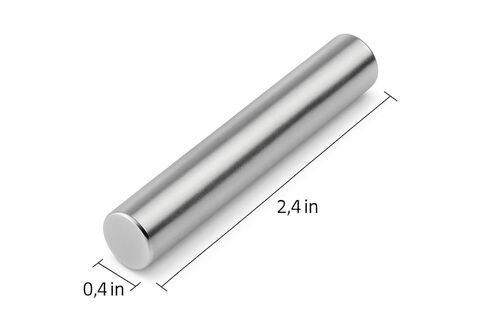 مغناطيس النيوديميوم 0.4 × 2.4 بوصة - قضيب أسطواني من الأرض النادرة، ممغنط قطريًا للاستخدام في الأعمال اليدوية والحرفية والهندسة والمشروعات العلمية والتطبيقات الصناعية in Saudi Arabia