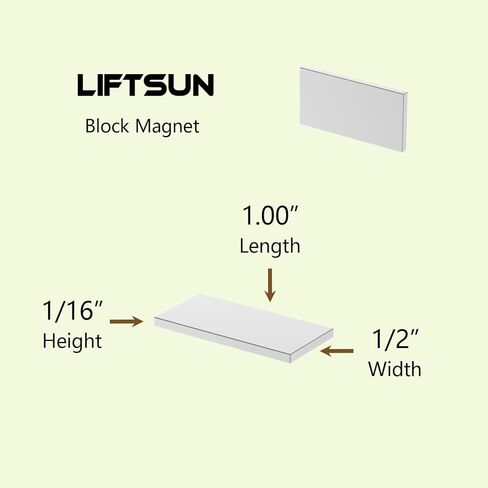 Self Adhesive N42 Super Strong Neodymium Bar Magnets - 1.00" L x 1/2" W x 1/16" H - 24 Pack, Powerful Rare Earth Magnet with 3M 4920 VHB Double Side Adhesive Backing, Adhesive Magnets, Magnet Stickers in Kuwait
