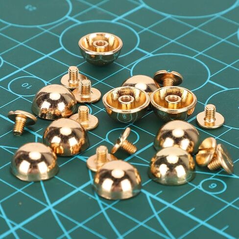 Mushroom Rivets, Small Size 12mm Round Head Screw Dome Stud Buttons for DIY Clothes Bags Shoes Decor, with Safe Alloy Material in Saudi Arabia